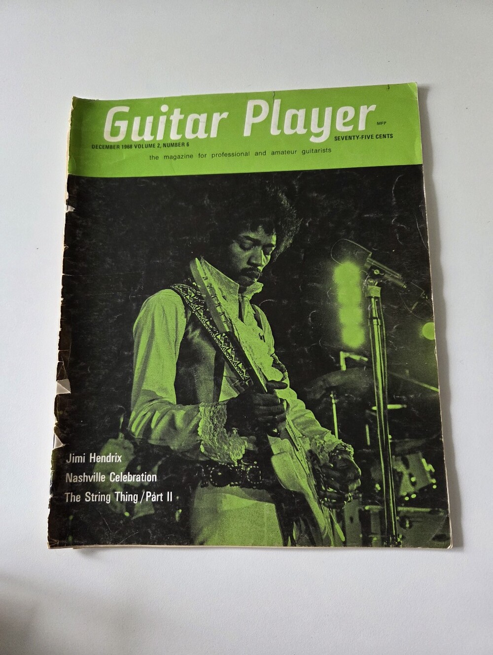 Vintage Guitar Player Magazine December 1968 Jimi Hendrix Cover